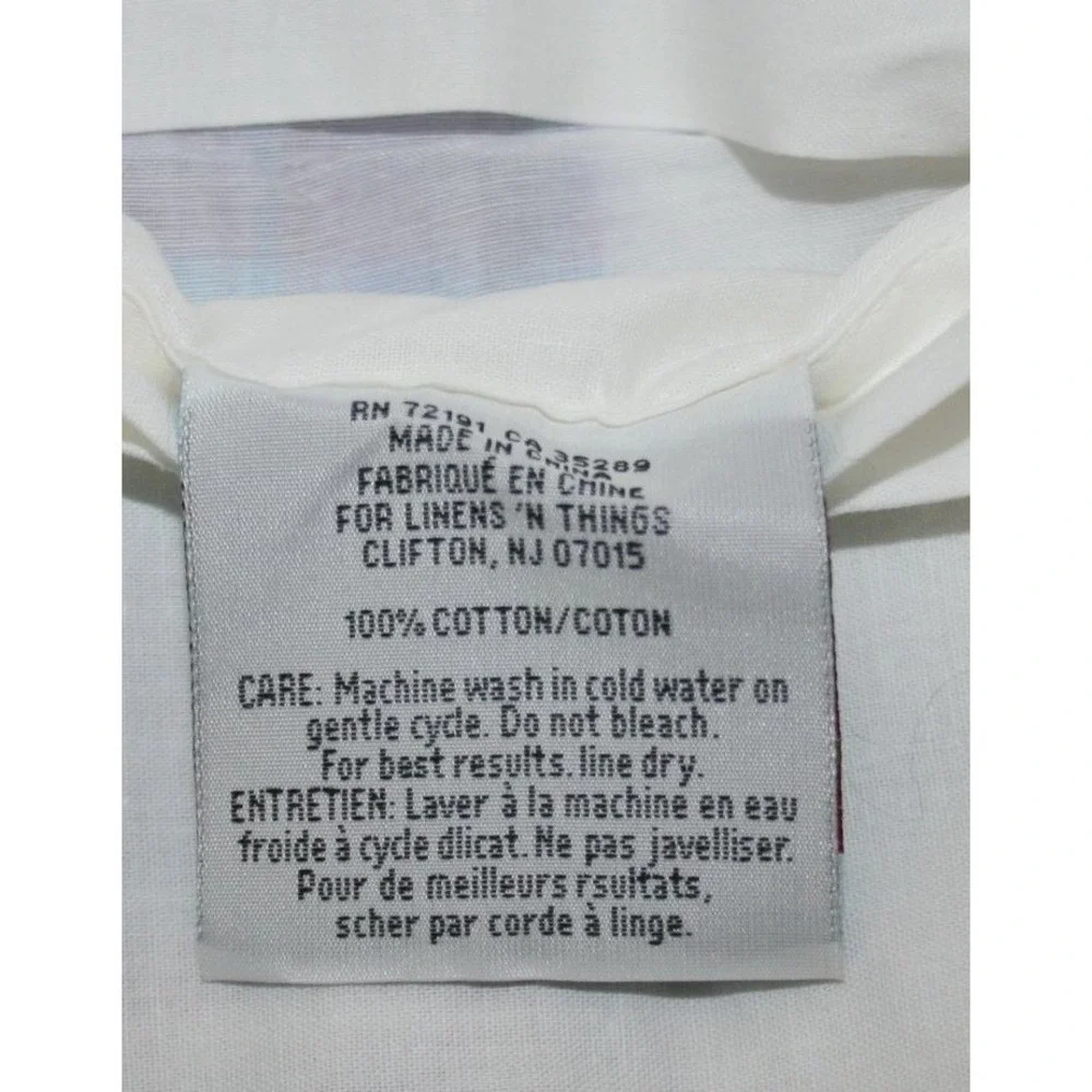 Linens N Things Havana King Pillowcases Shams Cotton Madras Patchwork Plaid Prep